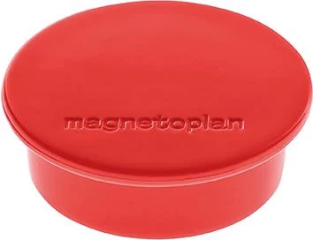 Magnetoplan Discofix apaļais magnēts sarkanā krāsā