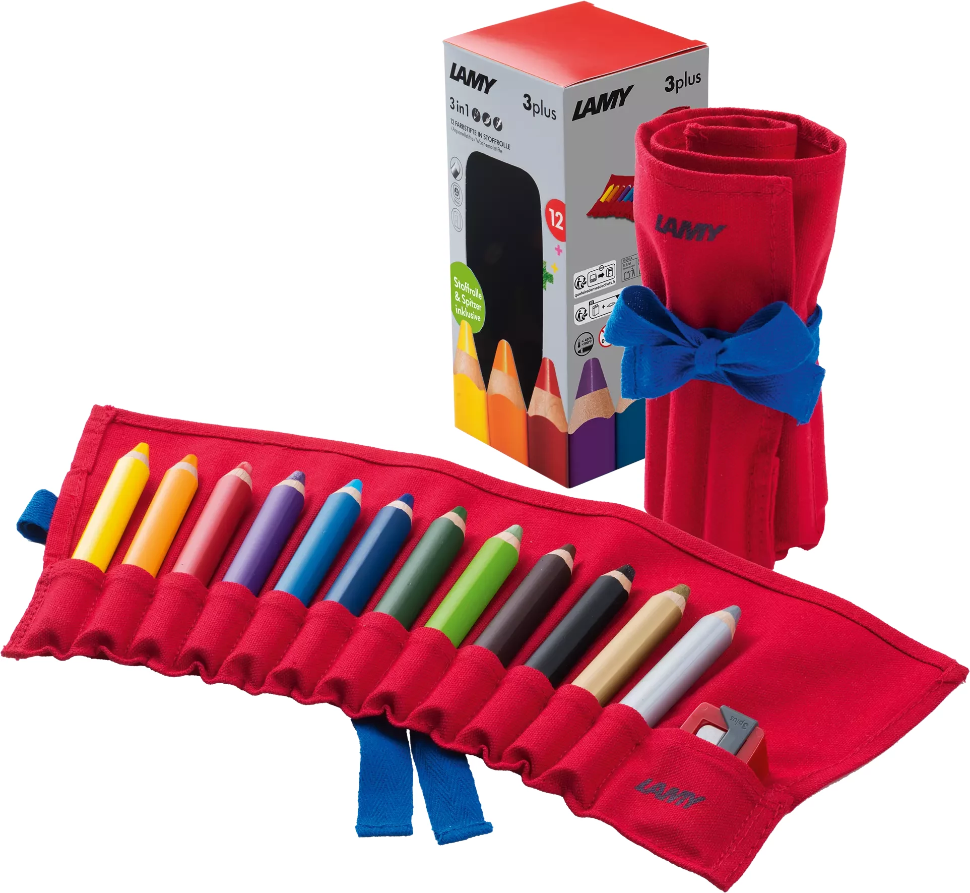 LAMY 3plus krāsu zīmuļu komplekts ar