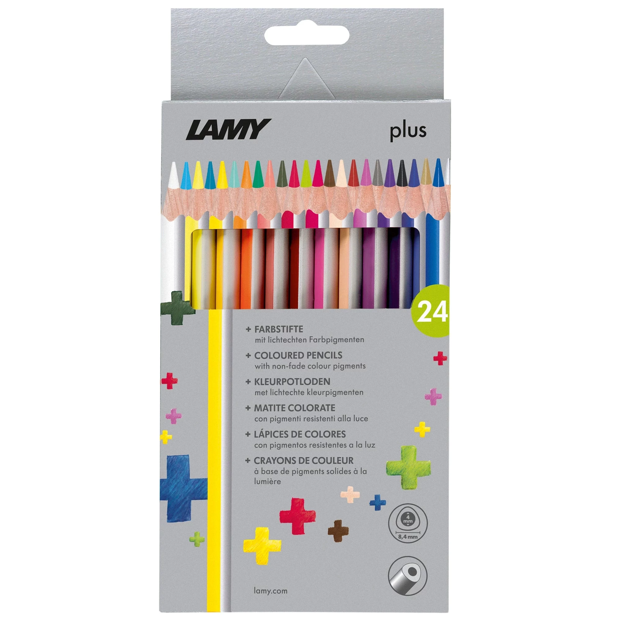 LAMY plus trīsstūrveida zīmuļi krāsošanai, 24