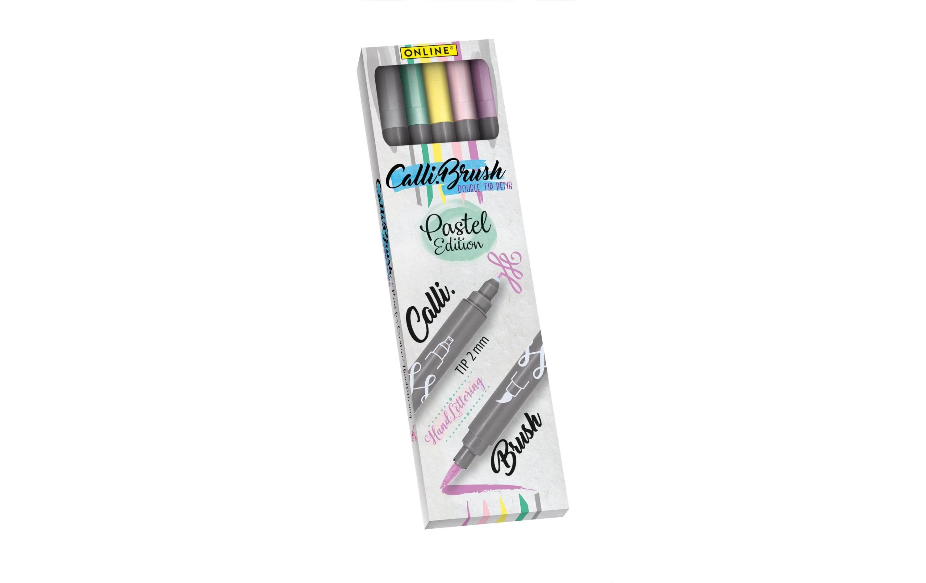 ONLINE® Calli.Brush Double Pastel Brush-Pens