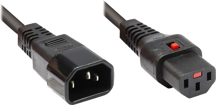 GoodConnections Alcasa C14/C13 barošanas pagarinājuma kabelis