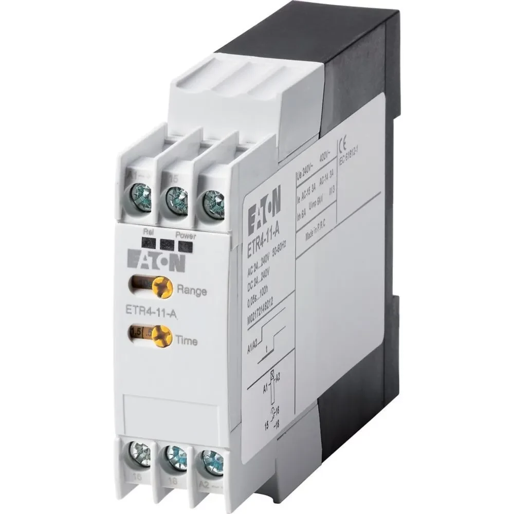 Eaton ETR4-11-A daudzfunkciju laika relejs, 24-240