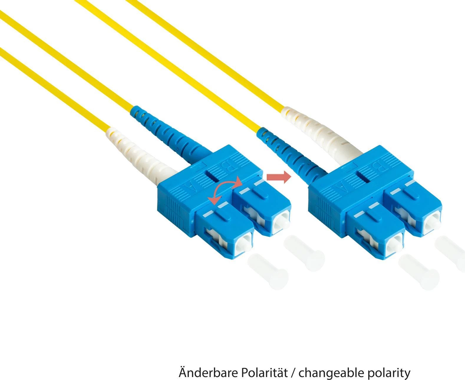 GoodConnections OS2 vienmoda dupleksa optiskā savienotājkabeļa