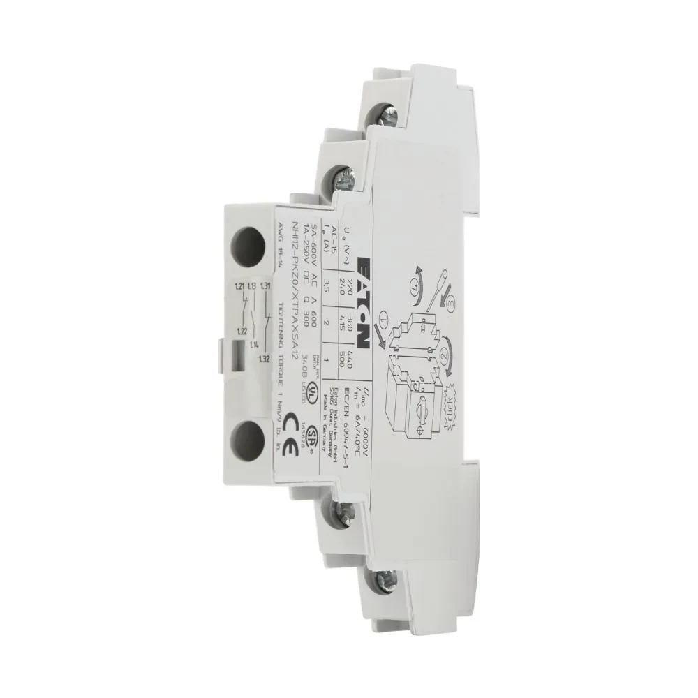 Eaton NHI12-PKZ0 palīgkontaktu bloks, 1NO+2NC, sānu