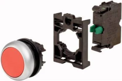 Eaton M22-D-R-K10-BVP spiedpoga, sarkana, plastmasas priekšējais