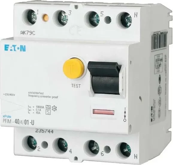 EATON PFIM-63/4/003-G/F Diferenciālās aizsardzības automāts 63A