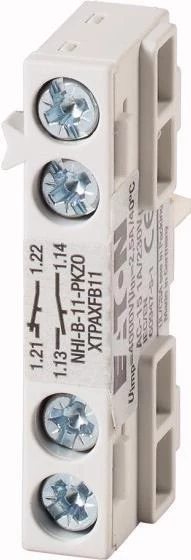 Eaton NHI-B-11-PKZ0 palīgkontaktu bloks, 1NO+1NC, balts