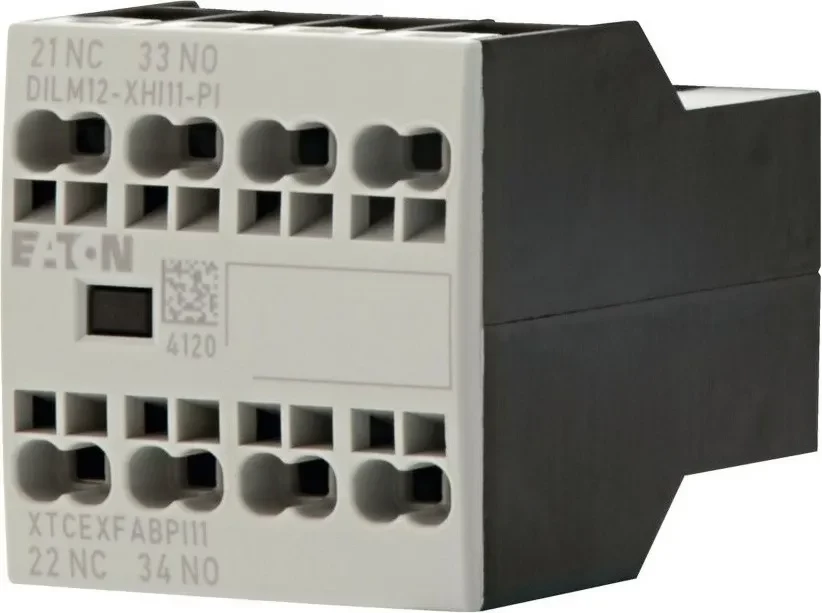 Eaton DILM12-XHI11 palīgkontaktu bloks, 1NO+1NC, priekšējā