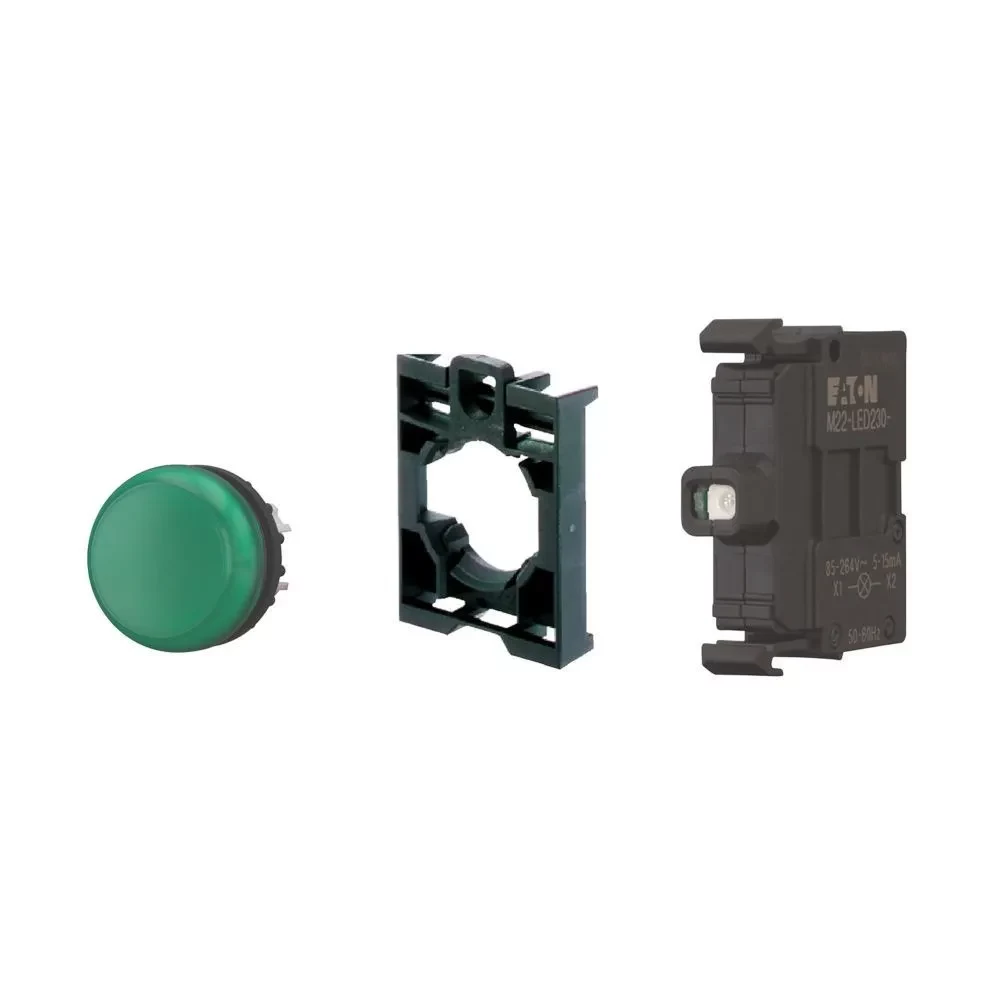 Eaton M22-L-G-LED230-BVP LED indikators, zaļš, 230V