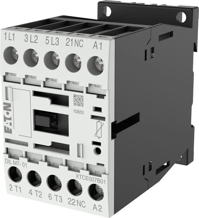 Eaton DILM7-01 Kontaktors, 3 polu, 7