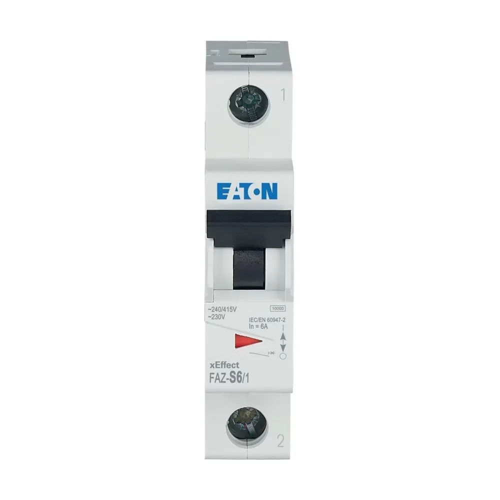 Eaton FAZ-S6/1 automātiskais slēdzis (MCB), 1