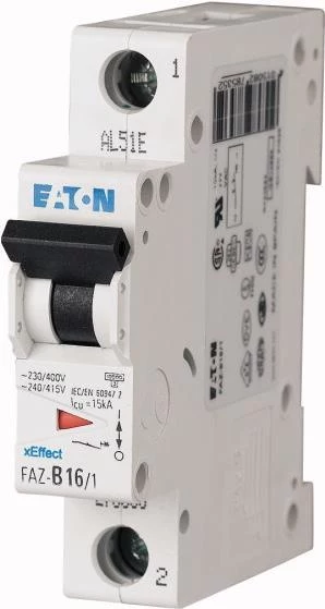 Eaton FAZ-B10/1 miniatūrais automātiskais slēdzis, 1