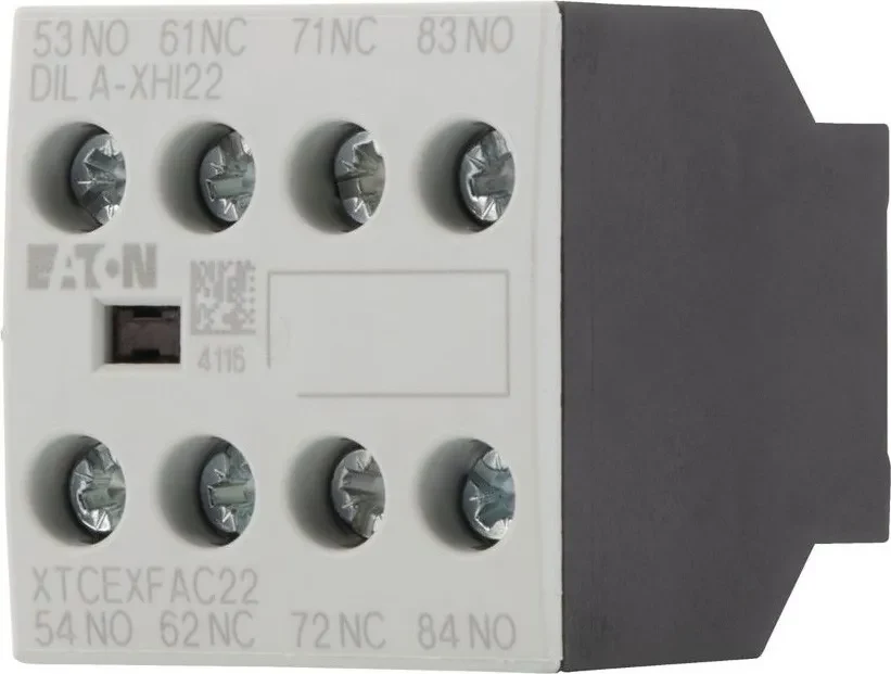 Eaton DILA-XHI22 palīgkontaktu bloks 2NO+2NC priekšējā