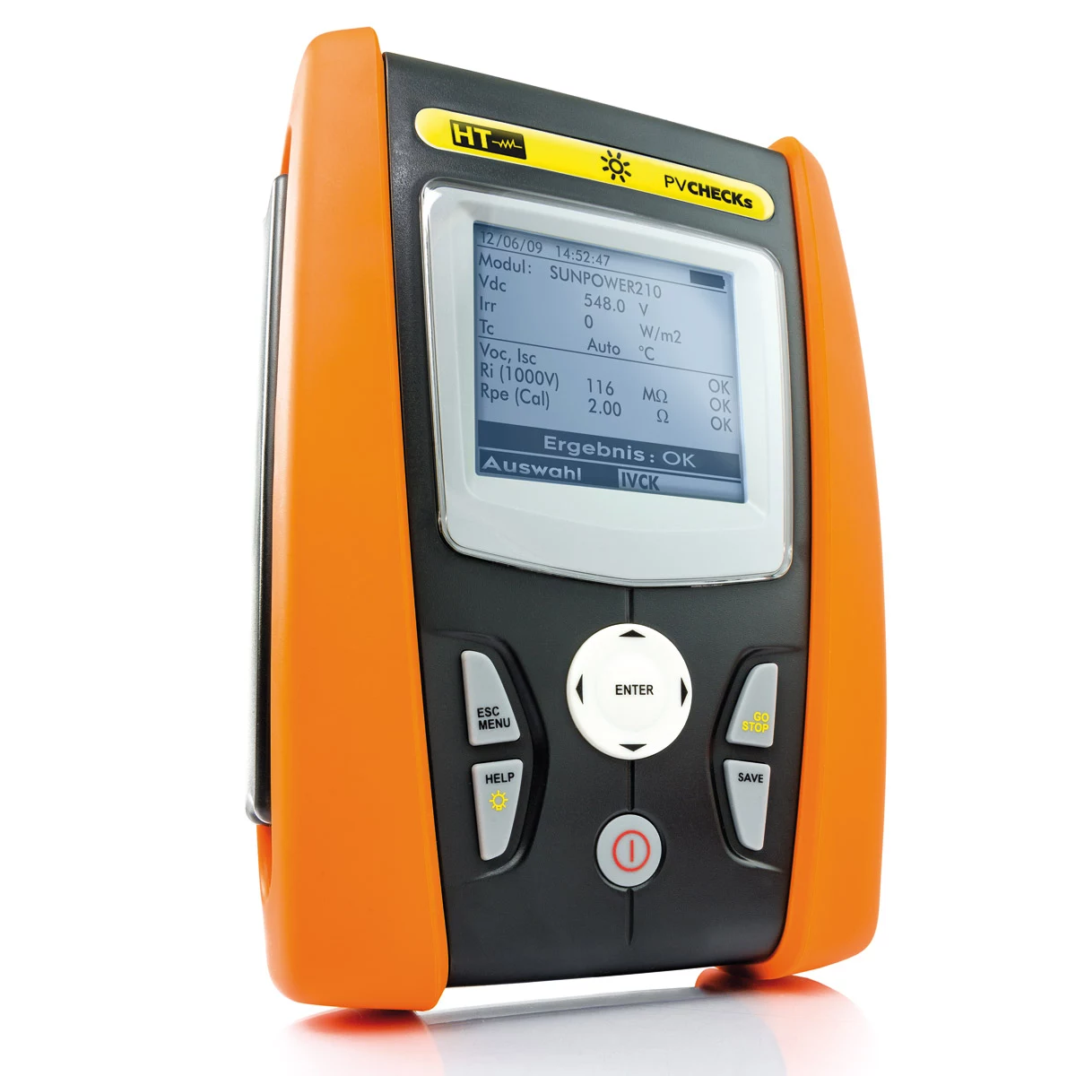 HT Instruments PV-CHECKs saules paneļu instalācijas