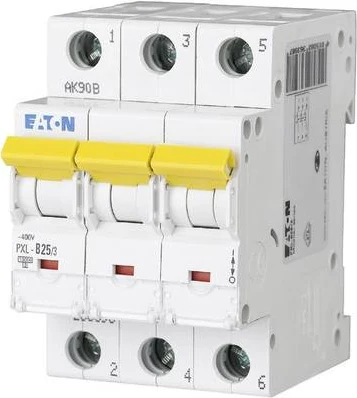 Eaton PXL-C25/3 25 A 3-polų C-charakteristikos