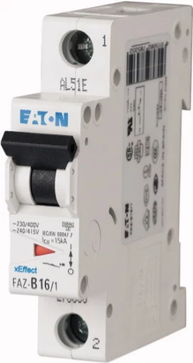 Eaton FAZ-C1/1 miniatūras automātiskais slēdzis C