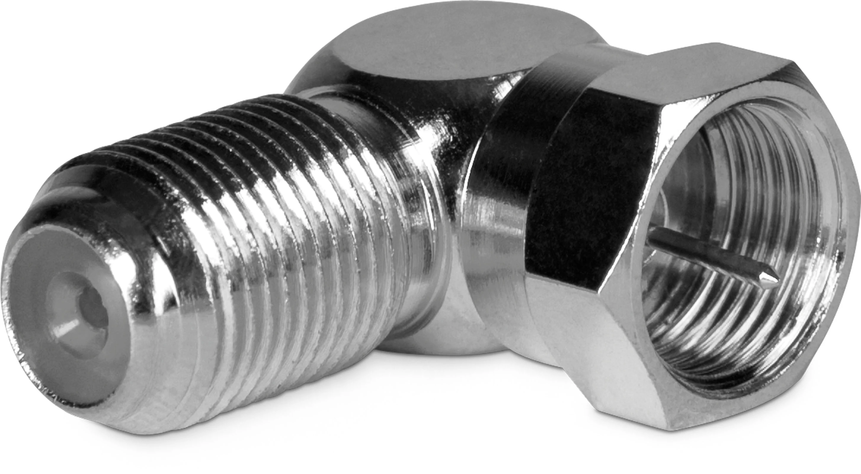 TechniSat 0000/3318 F-savienotāja 90° adapteris, F-male