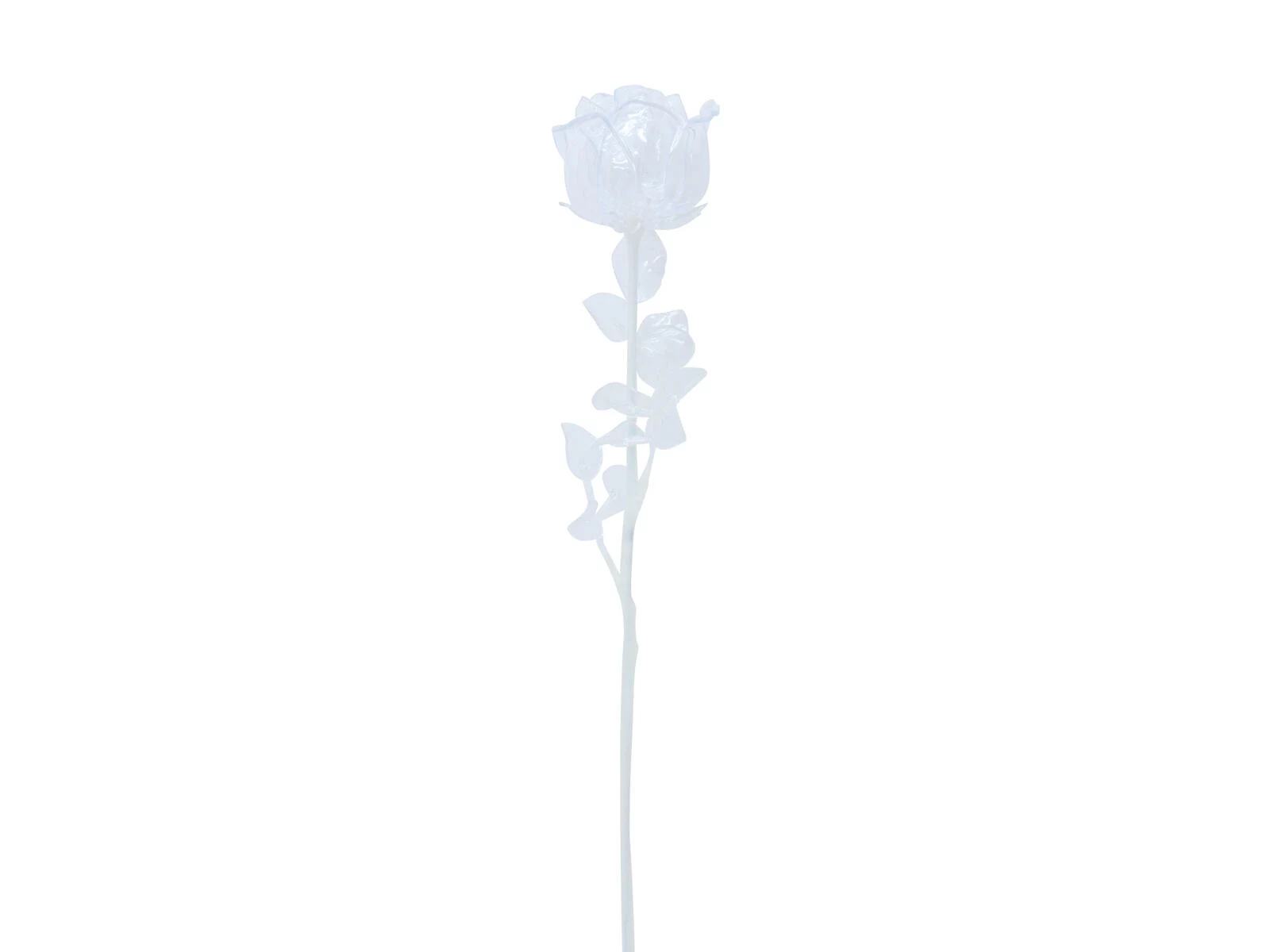 EUROPALMS Crystal Rose mākslīgais zieds, caurspīdīgs