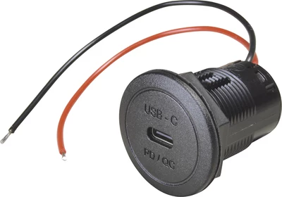 ProCar Power USB-C Iebūvējams kontaktligzda PD/QC