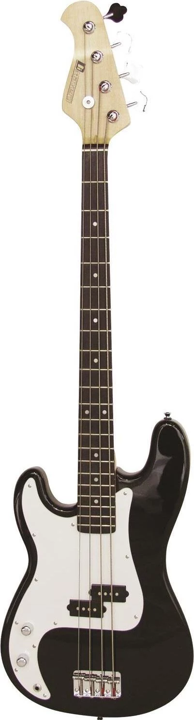 DIMAVERY PB-320 elektriskā basģitāra LH, melna