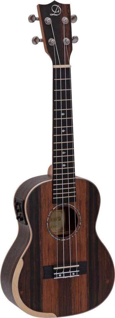 DIMAVERY UK-800 Koncertukulele, melnais kokmateriāls 26255856