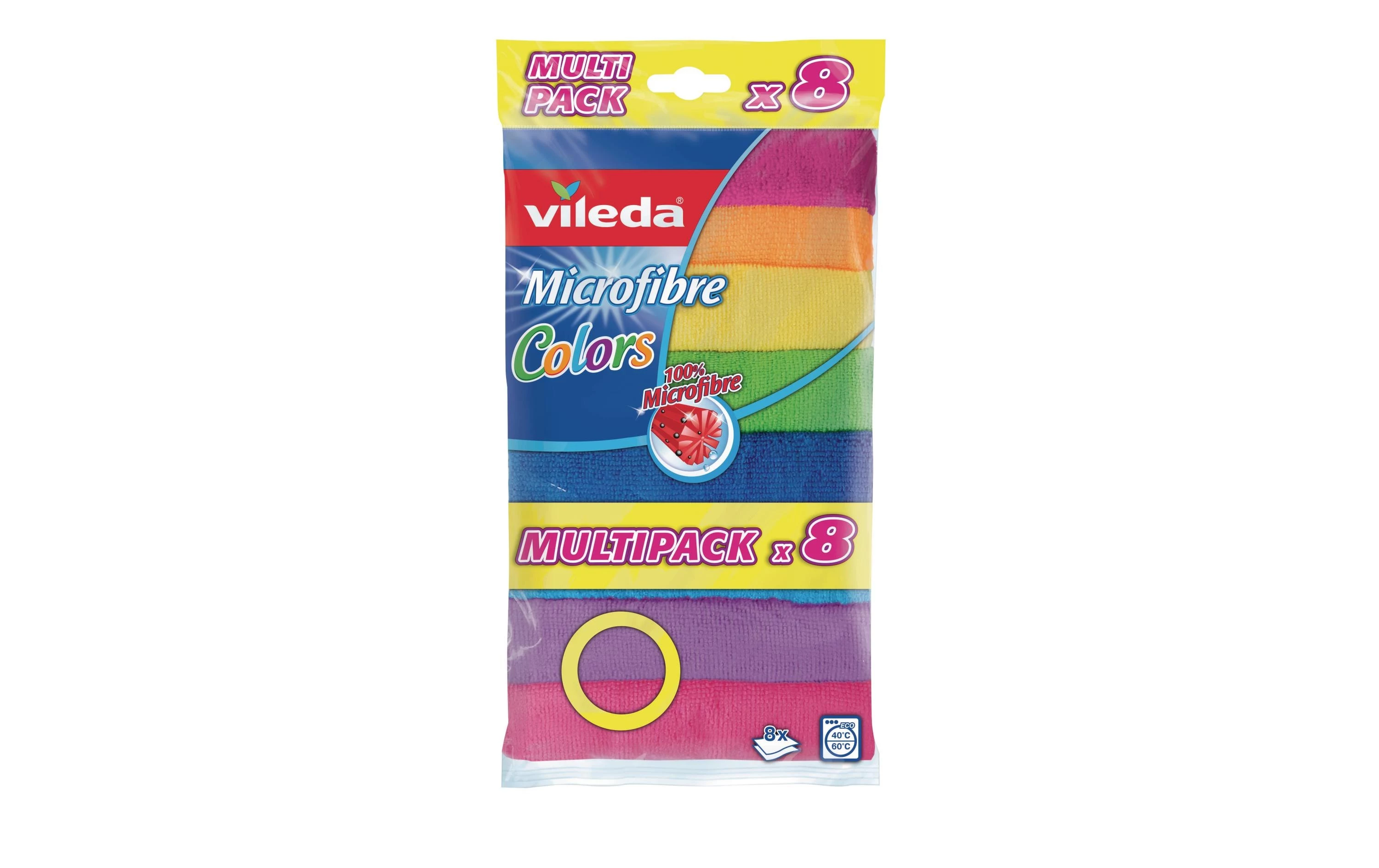 Vileda Colors Maxi Pack mikrošķiedras lupatas
