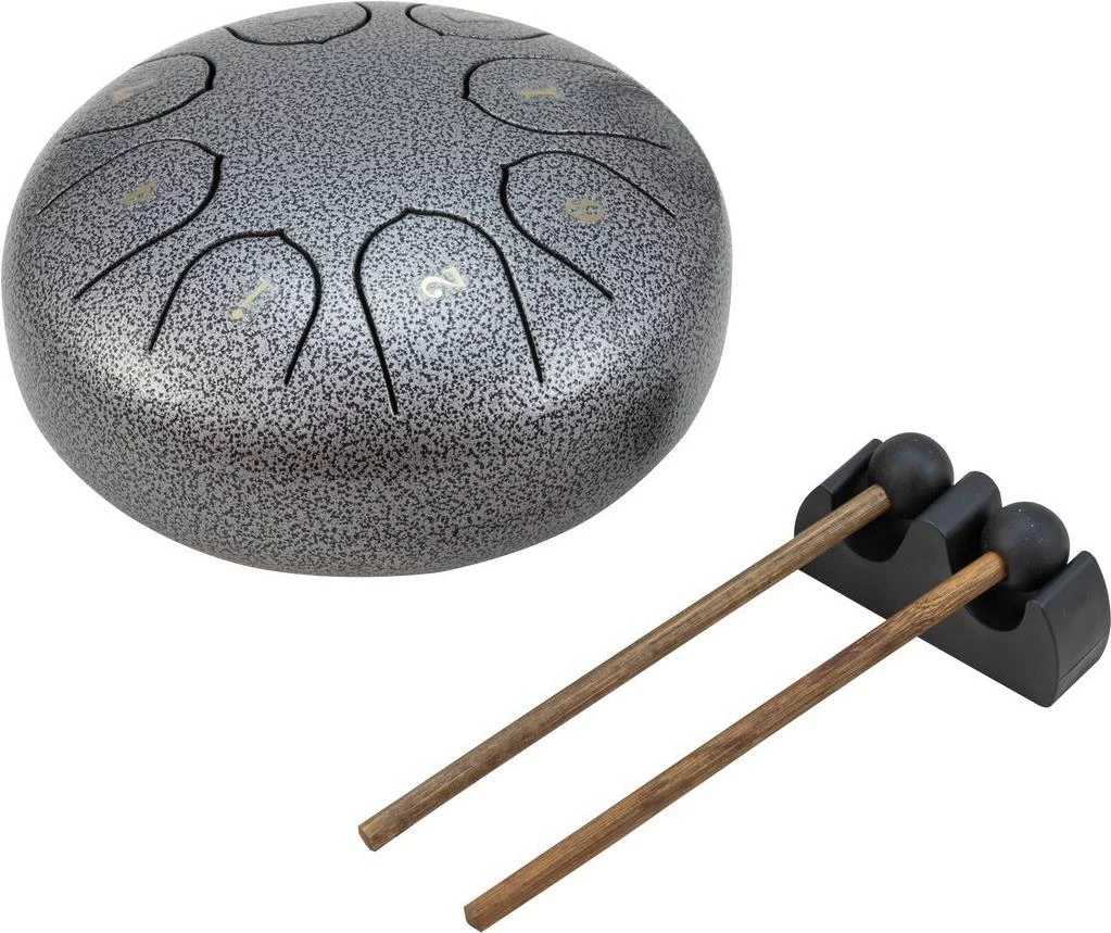 DIMAVERY TD-8 tērauda mēlīšu bungas, sudraba