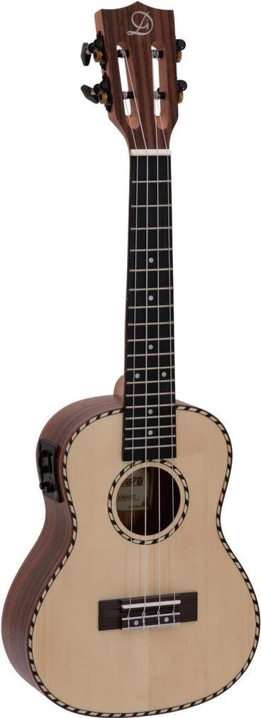 DIMAVERY UK-800 koncertukulele ar masīvu egles