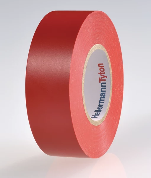 HellermannTyton HTAPE-FLEX15-25x25-PVC-RD sarkana PVC elektroizolācijas lente