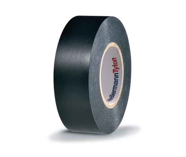 HellermannTyton HTAPE-FLEX1000+ melna PVC elektroizolācijas lente