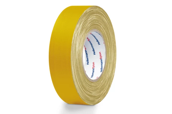 Hellermann Tyton HTAPE-TEX-19x50 dzeltena tekstila līmlente