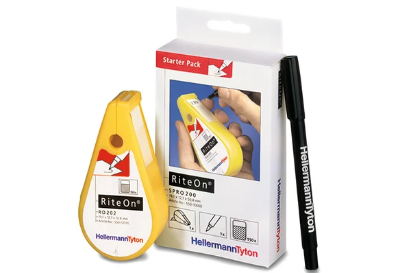 HellermannTyton RiteOn sākuma komplekts ar uzpildītiem