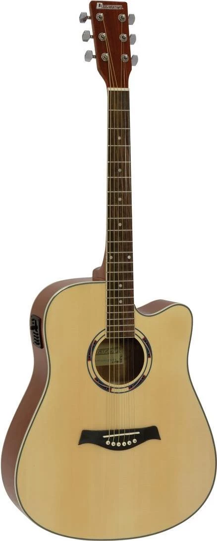 DIMAVERY DR-520 Dreadnought akustiskā ģitāra, dabīgā