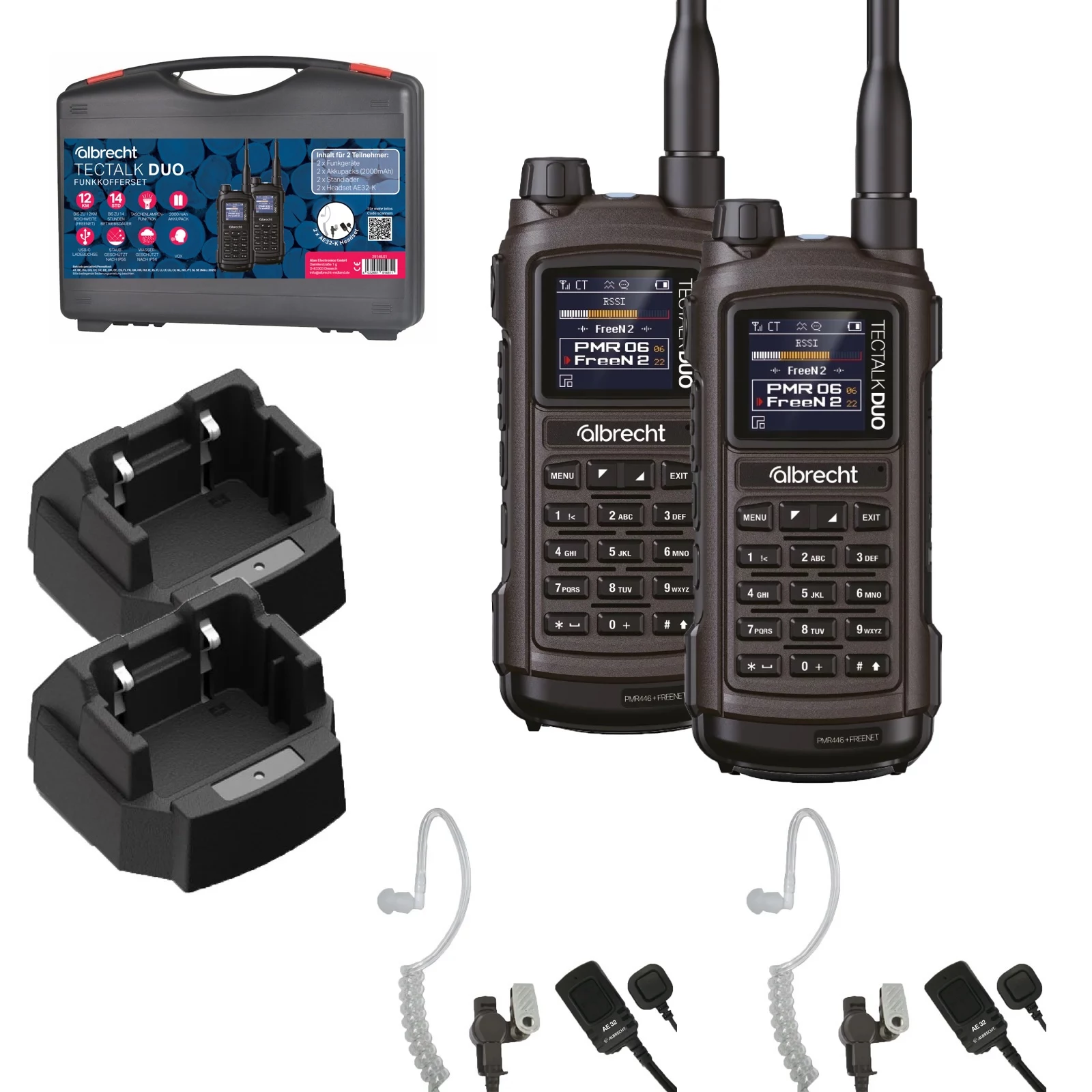 Albrecht Tectalk Duo PMR446 + Freenet