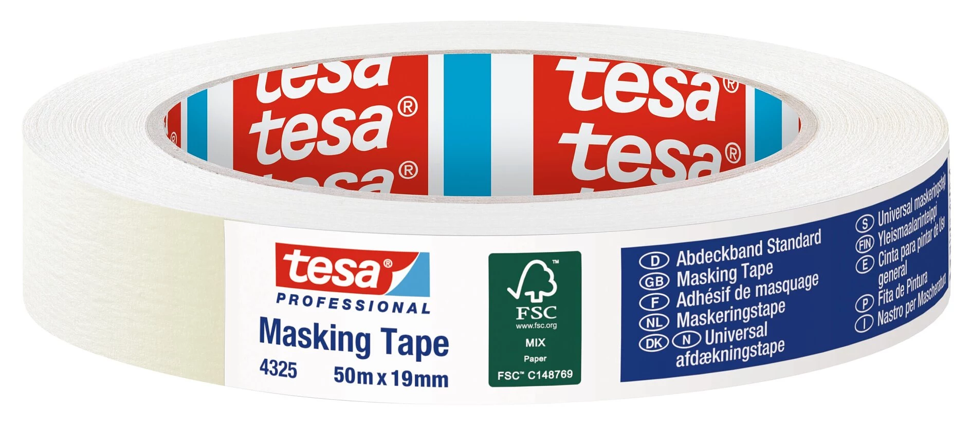 TESA 4325 maskēšanas lente 19 mm