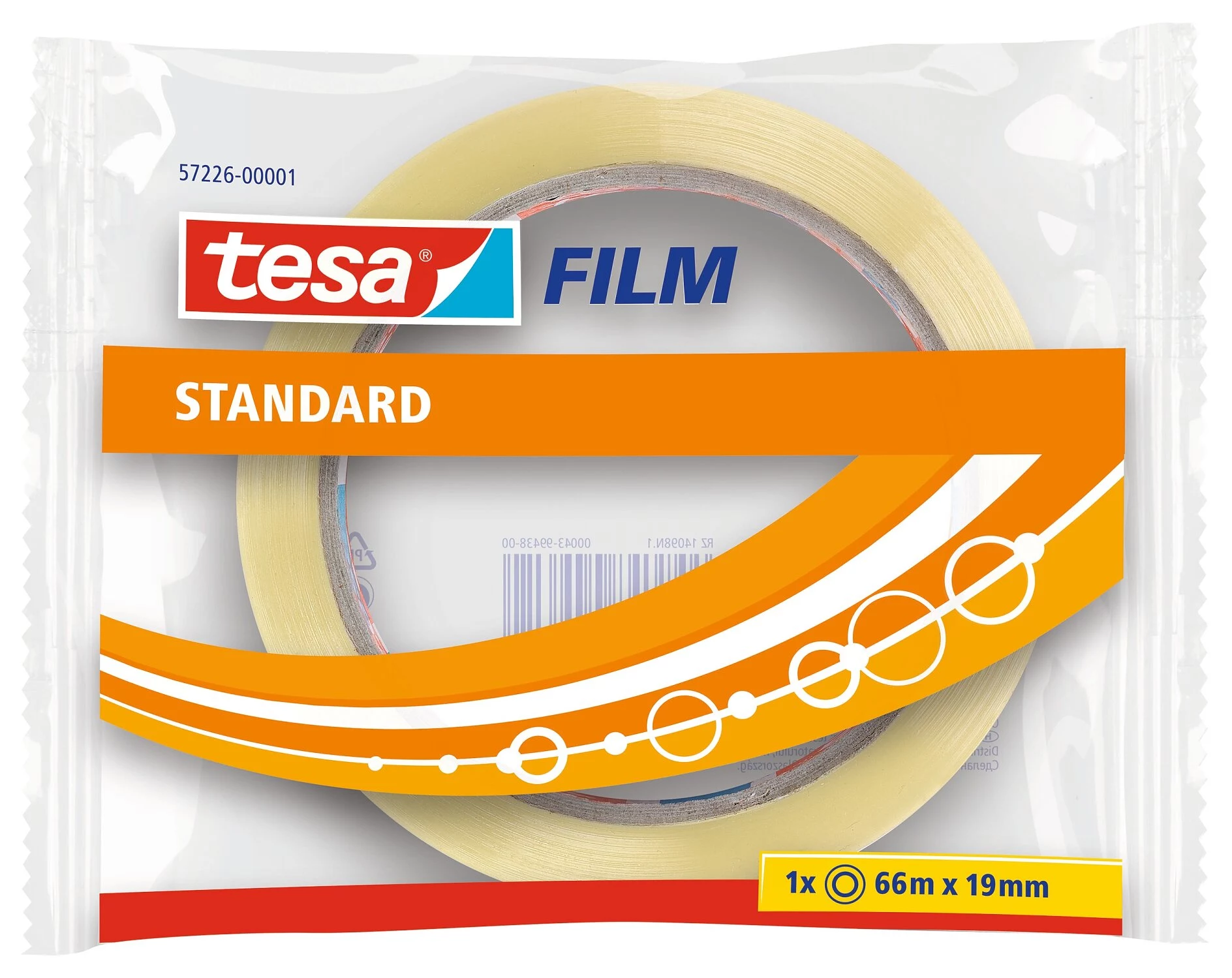 Tesa līmlente caurspīdīga 19mm x 66m