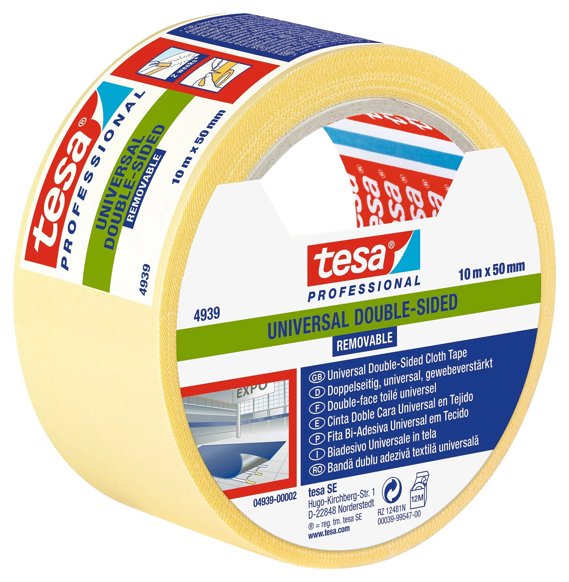 Tesa 04939-00002-11 abpusēji lipīga montāžas lente