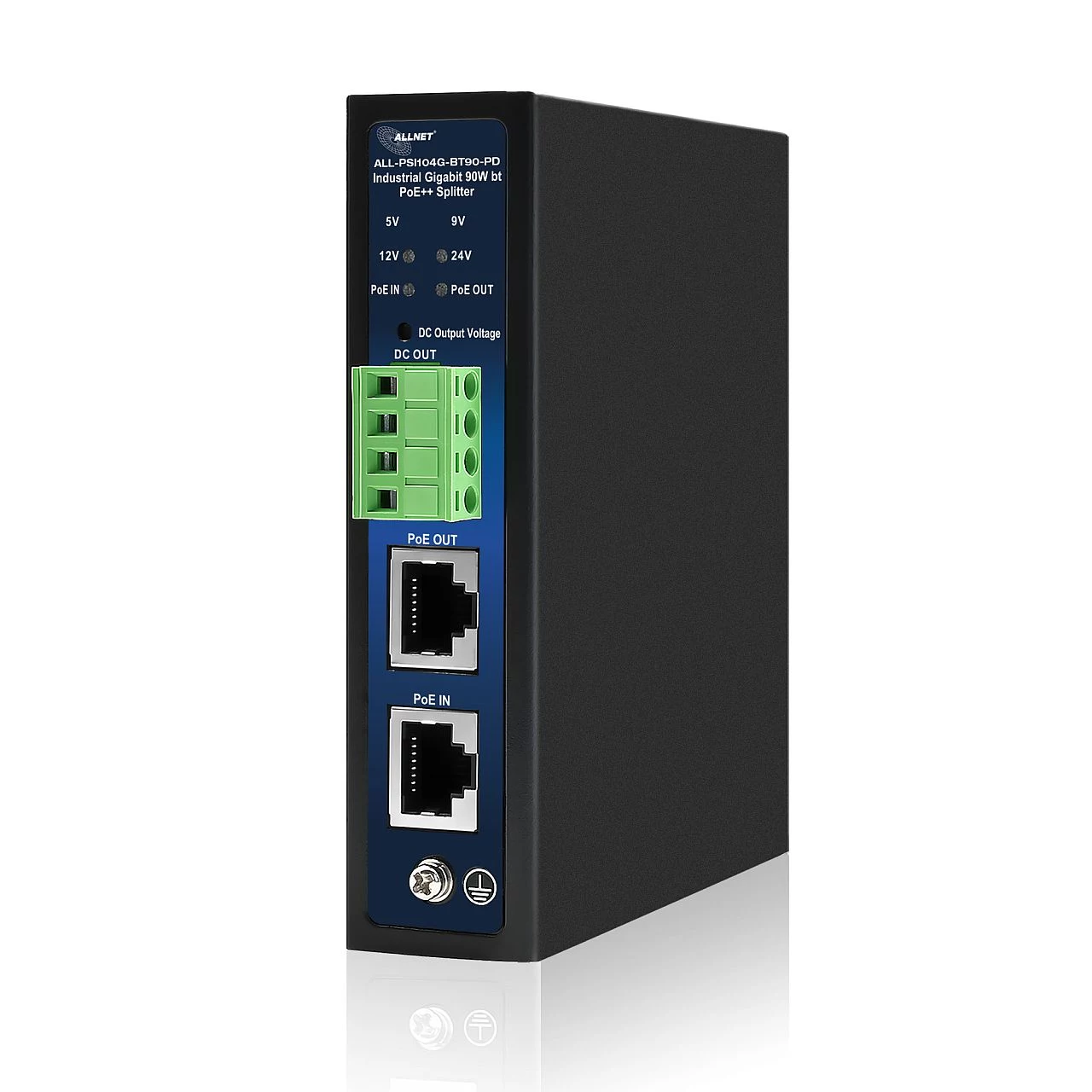 ALLNET industriālais PoE sadalītājs/ekstraktors IEEE 802