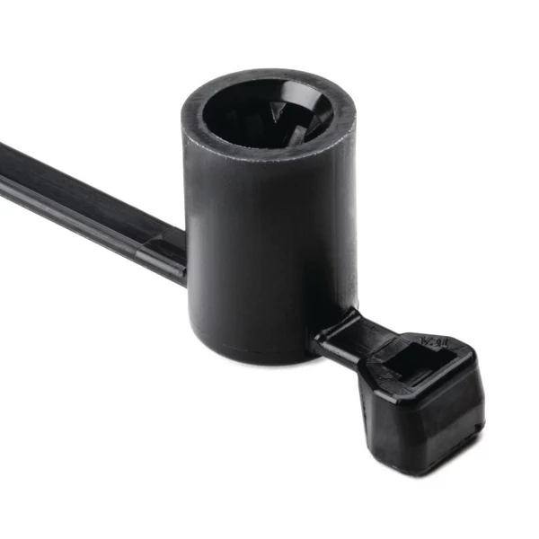 HellermannTyton T50SSBS5OT-E melnais kabeļu savilcējs 160mm