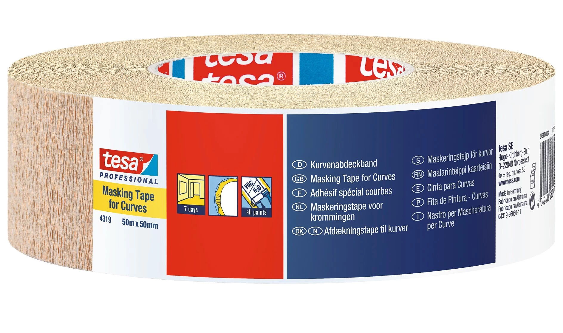 Tesa 04319-00042-00 Kreppband Hellbraun maskēšanas lente