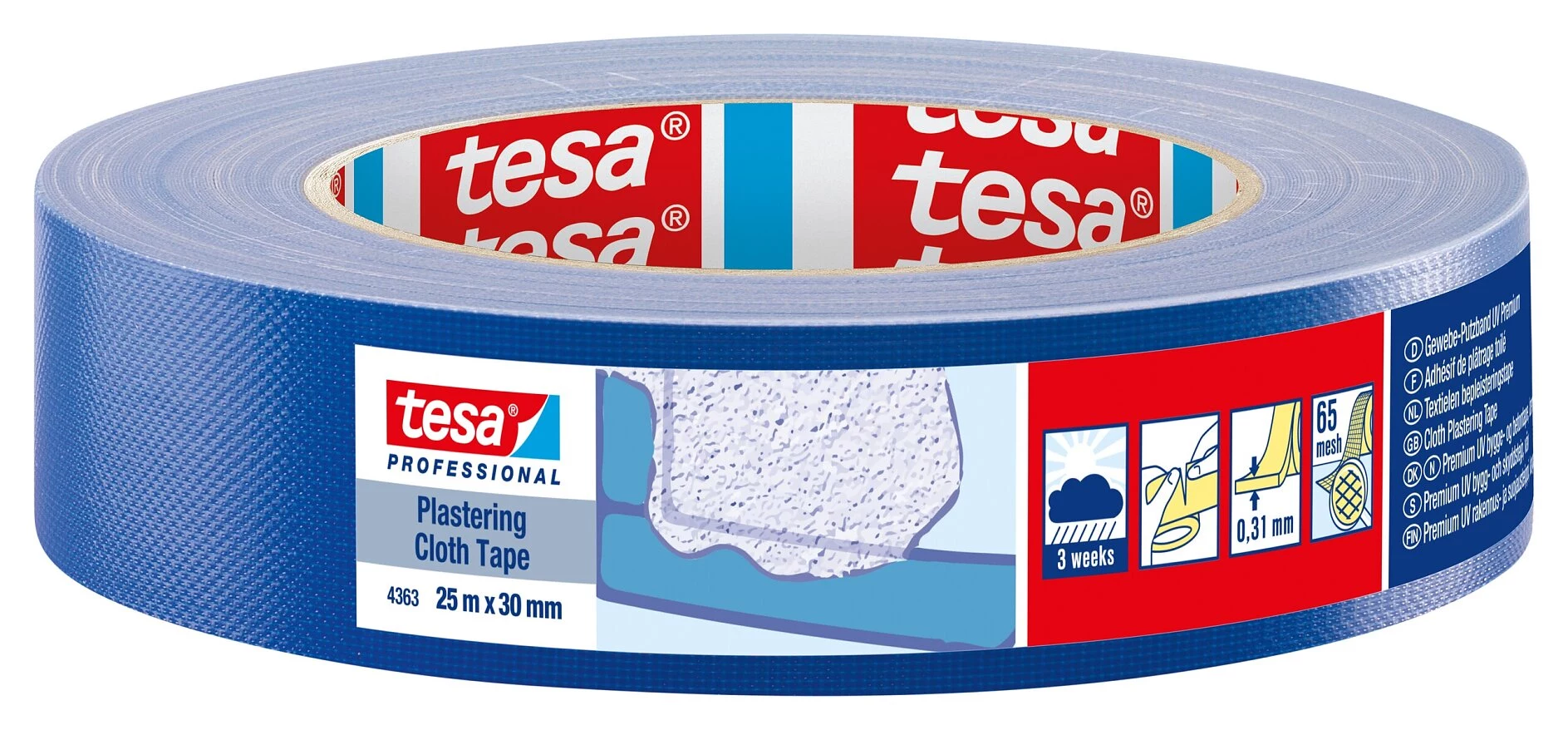 Tesa 04363-00002-01 Apmetuma līmlente zila 25