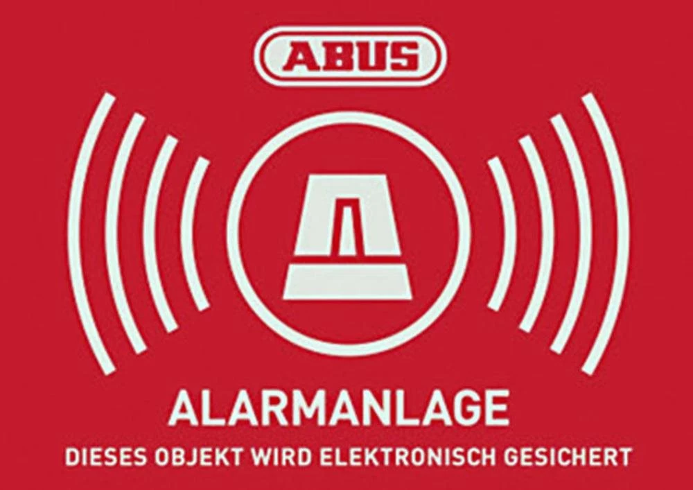 ABUS brīdinājuma uzlīme ar logotipu 148