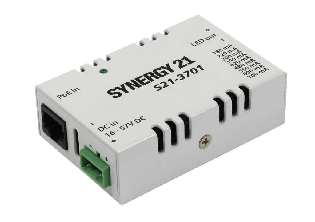 SYNERGY21 PoE+ pastāvīgas strāvas draiveris 350mA