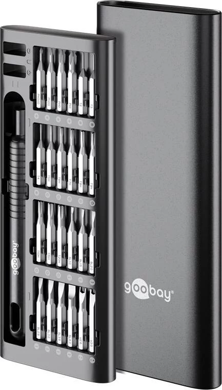 Goobay 48 daļu precīzijas skrūvgriežu uzgaļu