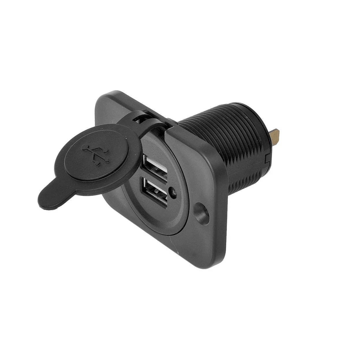 IWH USB dubultā iegremdējamā ligzda 12/24V