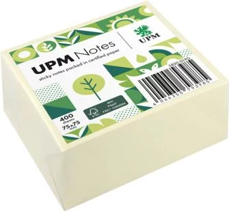 UPM Notes līmlapiņas 5820-01PG 75x75mm 400