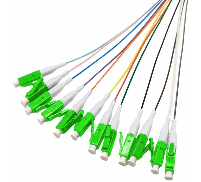 Tecline OM5 LC/UPC šķiedras pigtaili, 12