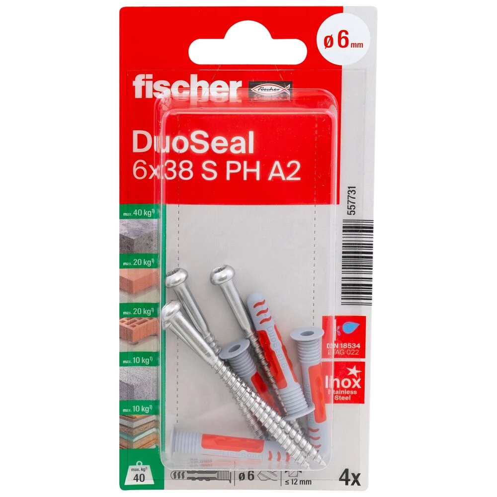Fischer DuoSeal 6 x 38 S