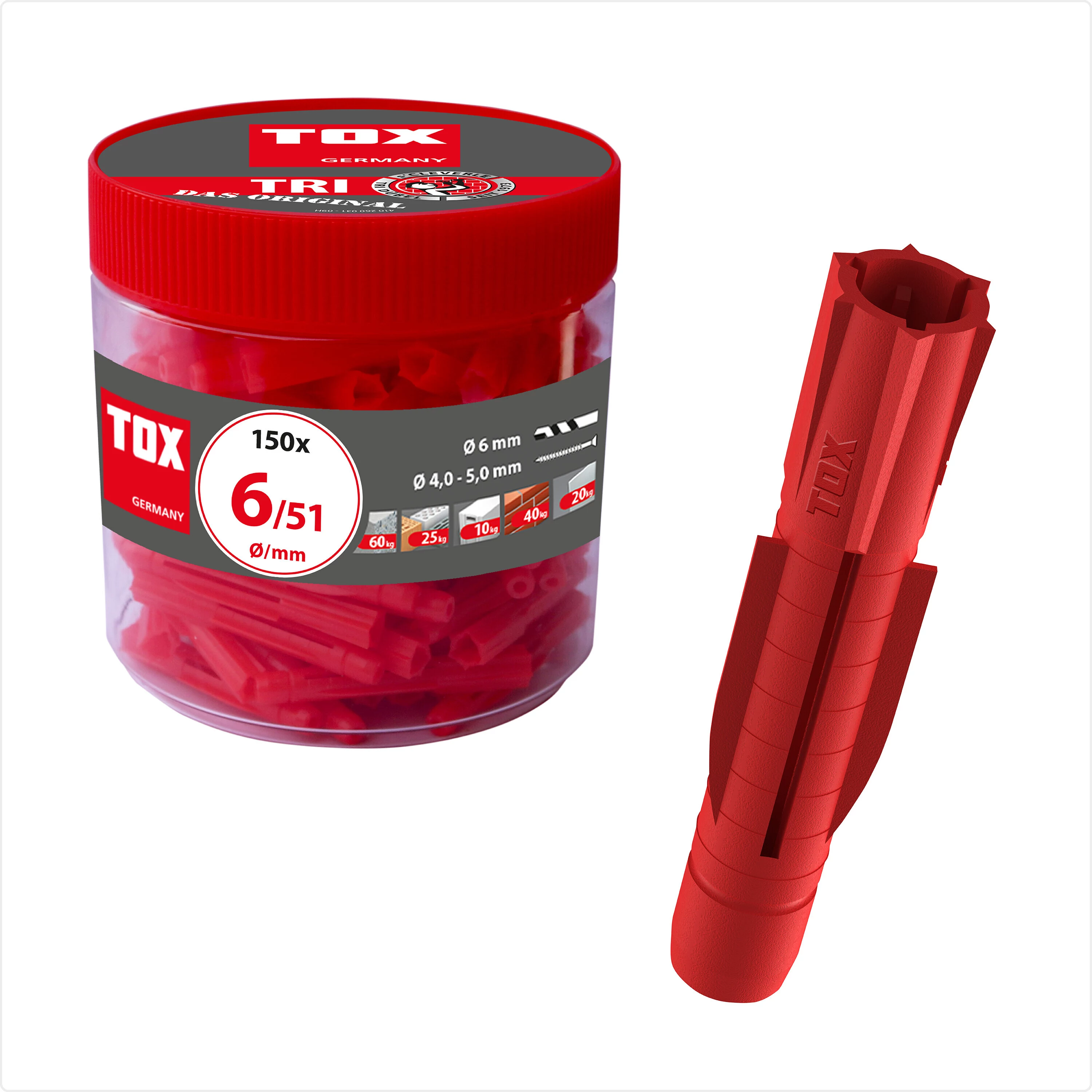 TOX TRI 6/51 Universālais dībelis 6