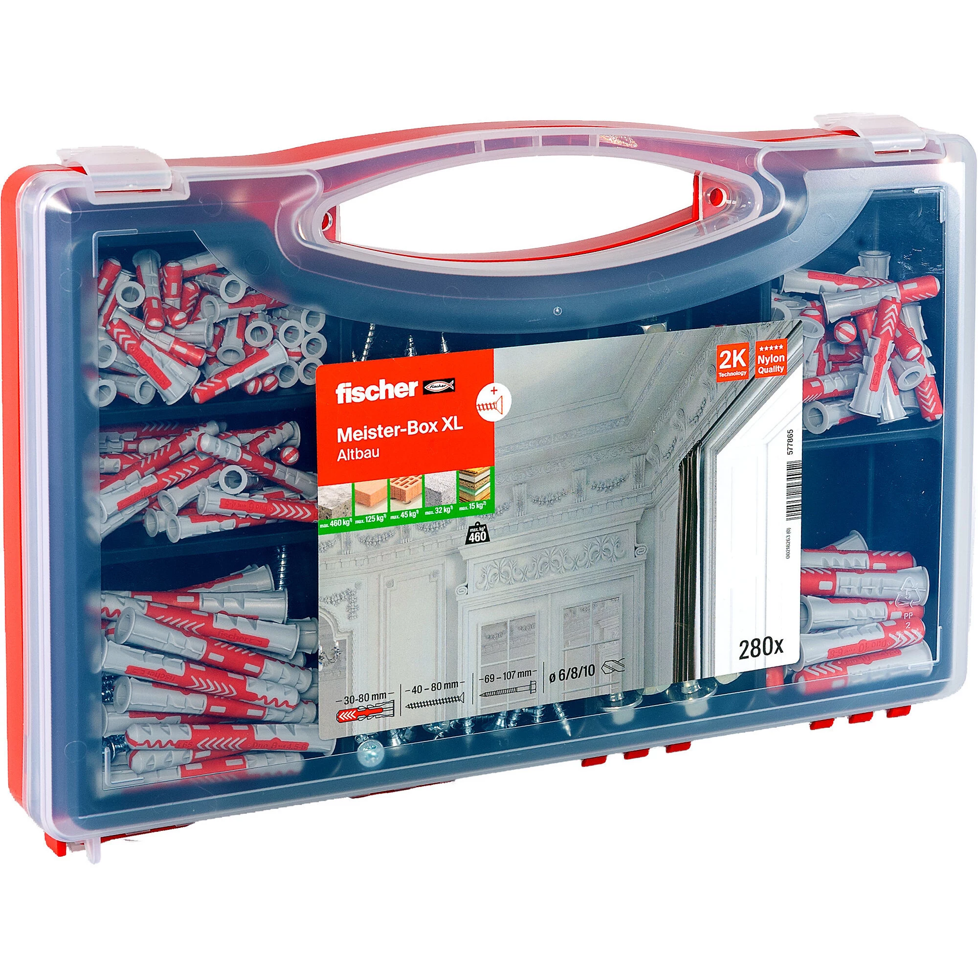 Fischer Meister-Box XL Altbau+ S dībeļu